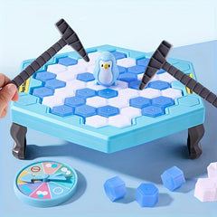 Ihomed Save Penguin Knocking Ice Toy, Ice Breaker Knocking And Disassembling Wall Board Game Novelty Game Interactive Toy