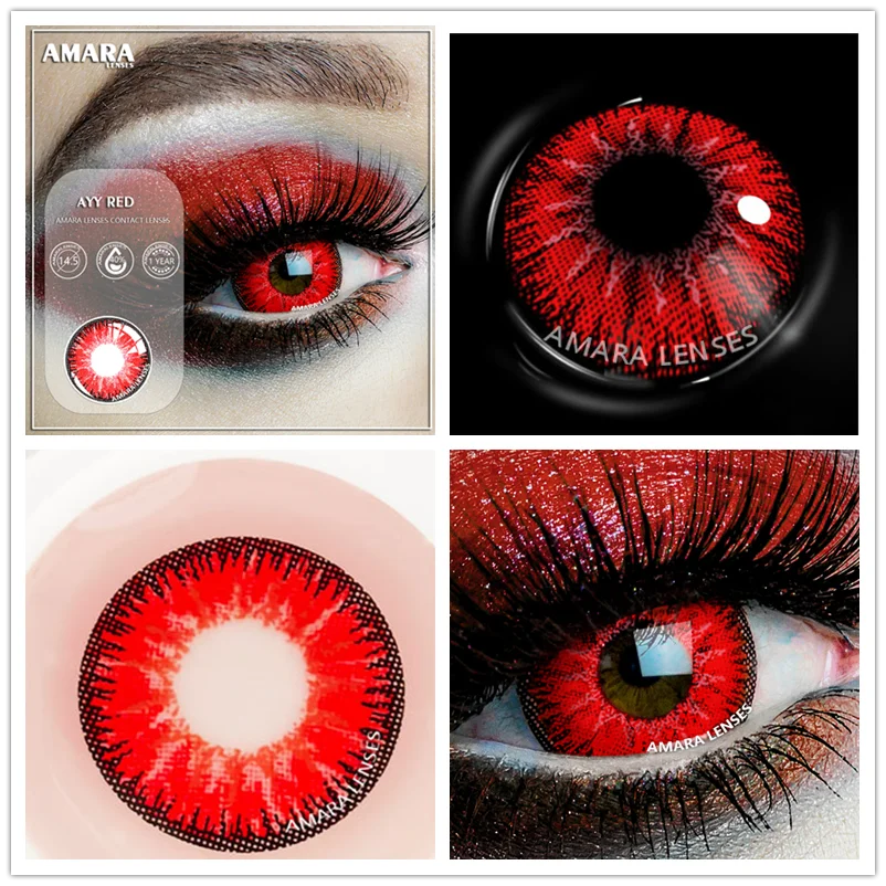 Ihomed 2pcs Cosplay Anime Eyes Lenses for Eyes AYY Series Makeup Sharingan Beauty Contact Lenses Eye Cosmetic Color Lens Eyes