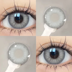 Ihomed 1 Pair Korea Natural Color Contact Lenses for Eyes with Degree Myopia Soft Round Beautiful Pupils Student Cosmetics New