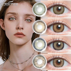 Ihomed Color Contact Lenses for Eyes 2pcs/Pair Natural Brown Eyes Contacts Lense Himalaya Cosmetic ColoreContacts Eye Makeup