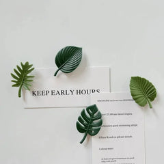 Ihomed 4Pcs/Pack Creative Green Turtle Leaf Fridge Magnet for Kitchen Message Board Refrigerator Magnet Sticker Gift Home Decoration