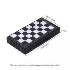 Ihomed 1pc Foldable Mini Portable Magnetic Chess Set For Kids And Adults Travelling, Camping Entertainment Toys