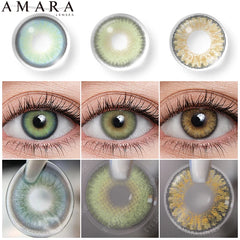 Ihomed Color Lens Eyes 1Pair Yearly Color Contact Lenses For Eyes Beauty Contact Lenses Eye Cosmetic Color Lens Eyes Makeup