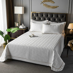 Ihomed Luxury Bedspread on the bed Euro style bed covers multi-use blanket quilted bed Plaid Linens coverlet Bedspreads bed sheet quilt