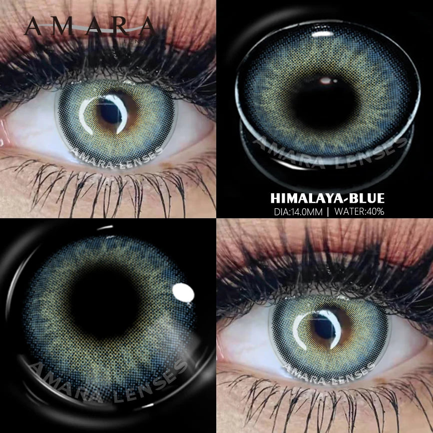 Ihomed Natural Color Lens Eyes 2pcs Yearly Color Contact Lenses For Eyes Beauty Cosmetic Color Lens Eyes