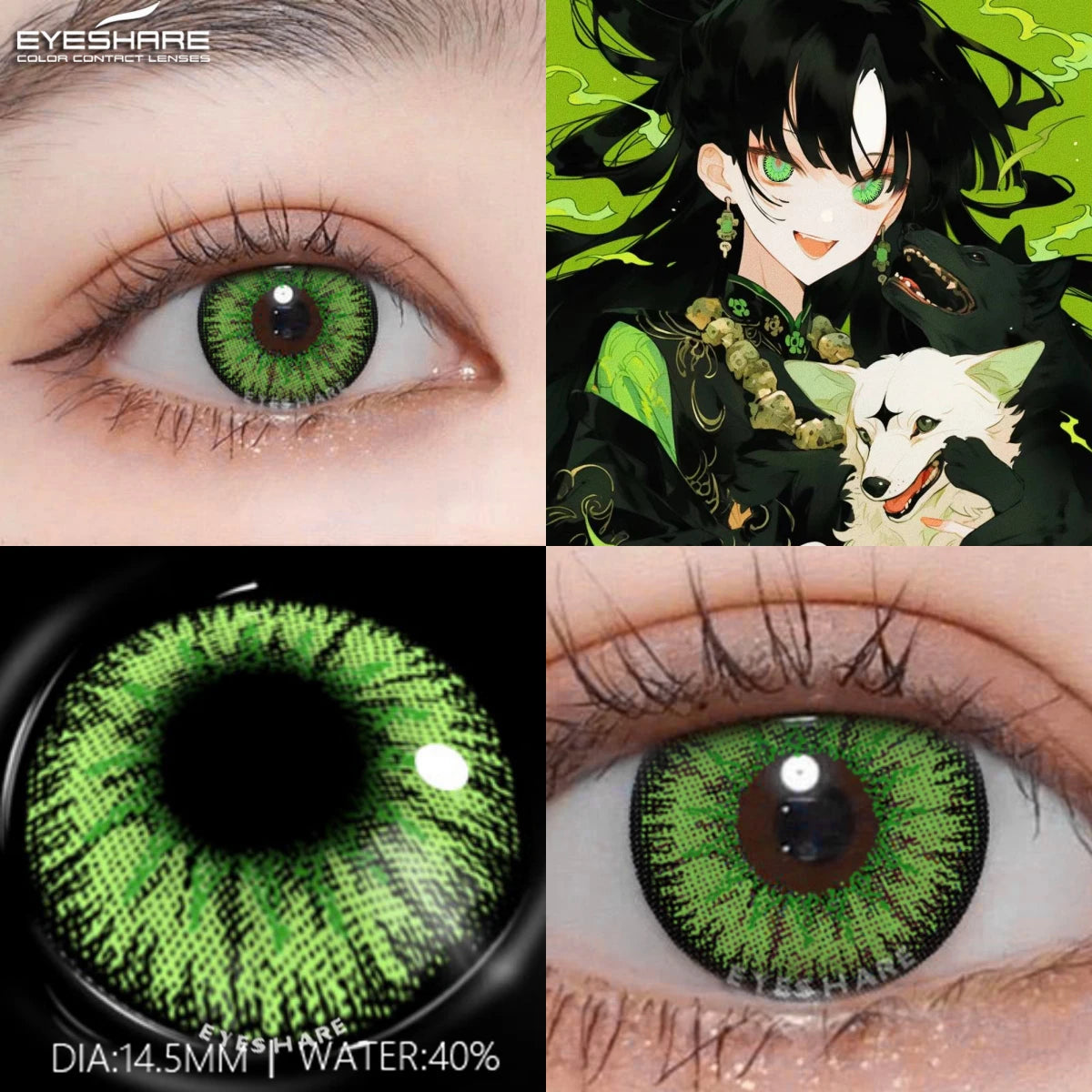 Ihomed 2pcs Cosplay Blue Contact Lenses Halloween Makeup Colored Contacts Lenses for Eyes Anime Eye Contacts Lens Red Lens