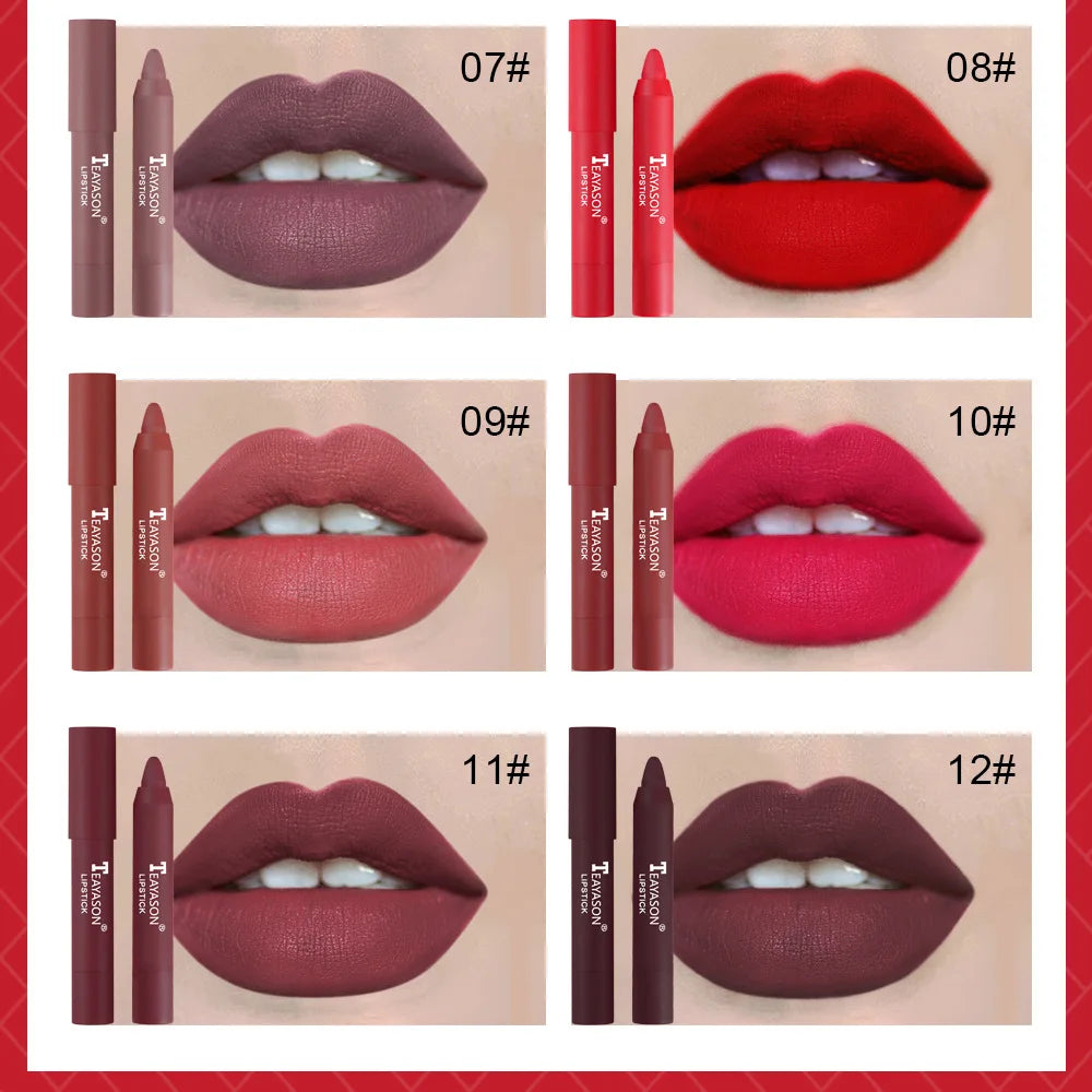 Ihomed Matte Velvet Lip Liner Pen Waterproof Lipliner Pencil Outline Lip Shape Lipstick Pen Long Lasting Non-stick Cup Makeup Cosmetics