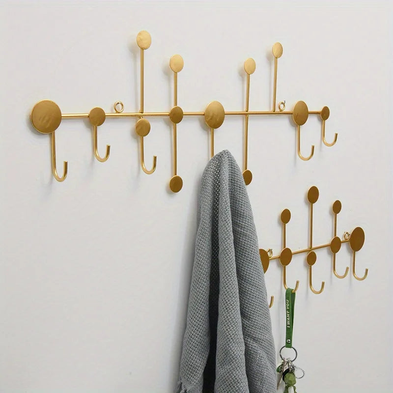 Ihomed Scandinavian Creative Hooks Key Rack Entryway Wall Hanging Storage No Punching Decorative Fitting Room Wall Coat Racks