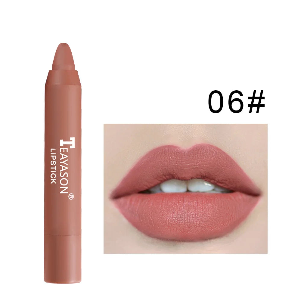 Ihomed Matte Velvet Lip Liner Pen Waterproof Lipliner Pencil Outline Lip Shape Lipstick Pen Long Lasting Non-stick Cup Makeup Cosmetics