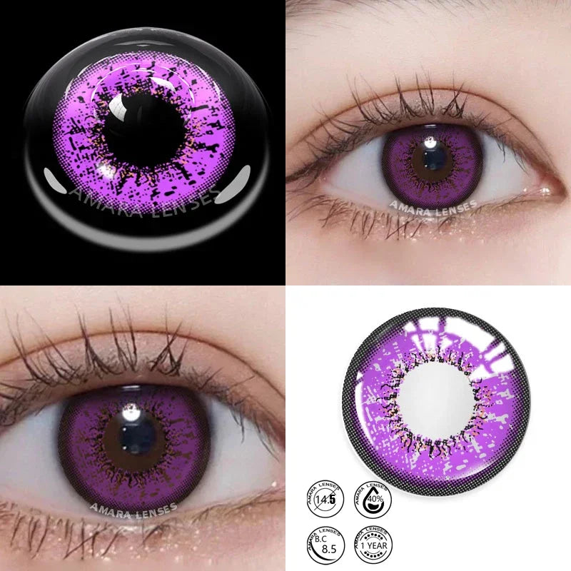 Ihomed Cosplay Eye Colored Contact Lenses AYY Series Halloween Beauty Makeup Contact Lenses Eye Cosmetics Colored Lenses Eyes