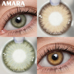 Ihomed Natural Contact Lenses 2pcs Contact Lens For Eyes Blue Brown Contacts Lens Cosmetic Beauty Makeup Colored EyeLens