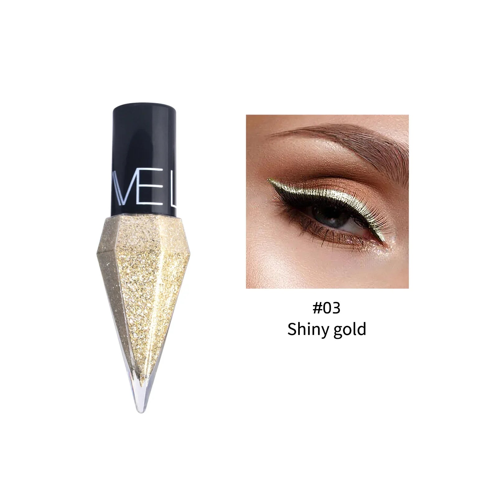 Ihomed Pearlescent Diamond Gold Liquid Eyeshadow Eyeliner Stick Waterproof Glitter Sequins Rose Gold White Eyeliner Pen Korean Makeup