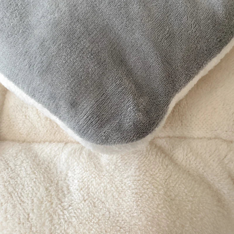 Ihomed New Thicken Milk Fleece Winter Blanket Warm Artificial Lamb Cashmere Weighted Blankets for Bed Soft Warmth Comforter Duvet Core