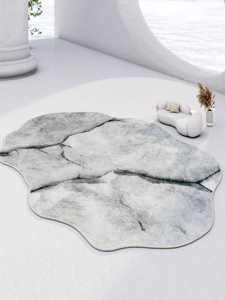 Ihomed Irregular Living Room Carpet Coffee Table Rugs Non-slip Comfortable Abstract Luxury Bedroom Carpets Balcony Rug Decorative Tapis