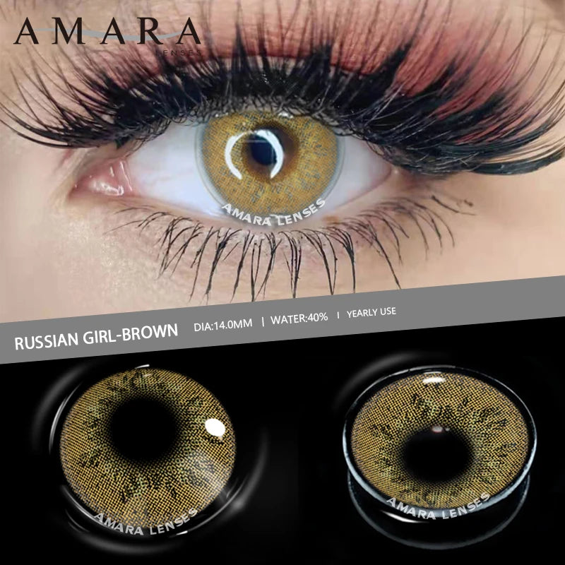 Ihomed Color Contact Lenses Brown Green Color Lens Eyes Beautiful Pupil Blue Colored Contacts Lenses For Eyes Makeup 2pcs/Pair