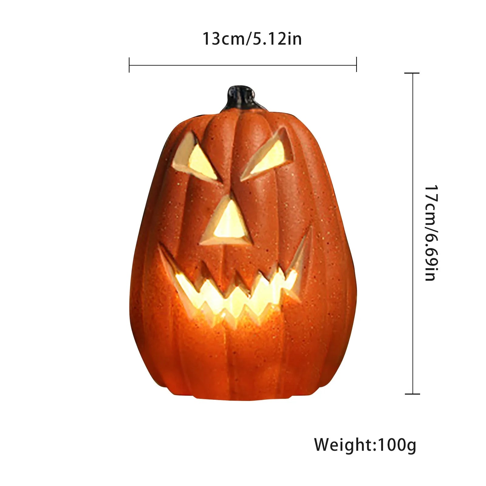 Ihomed 1PCS Pumpkin Lantern Plastic Halloween Led Pumpkin Lamp Flashing Ghost Lighting Festival Park Indoor Garden Decoration New