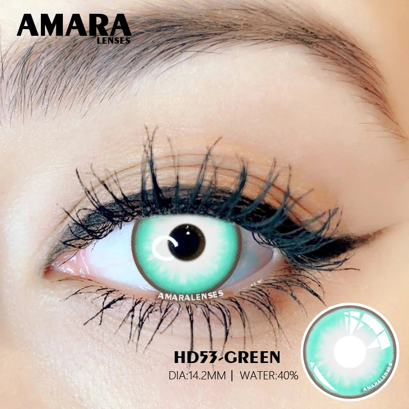 Ihomed Color Contact Lenses For Eyes Anime Cosplay Colored Lenses Blue Green Multicolored Lenses Contact Lens Beauty Makeup