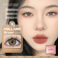 Ihomed 1pair Korean Lenses Color Contact Lenses for Eyes Blue Eye Lens Brown Contacts Natural Gray Pupils for Eyes Green Lense