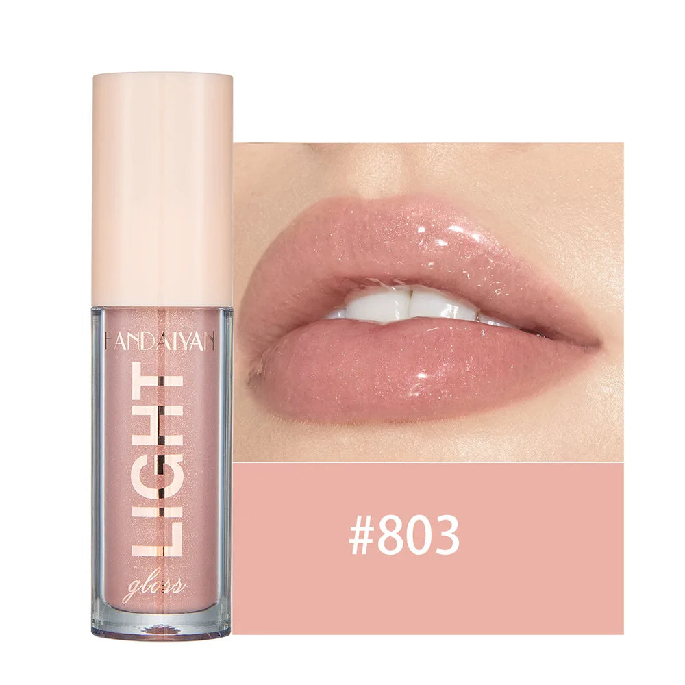 Ihomed Mirror Pearlescent Lip Gloss Waterproof Long Lasting Moisturizing Lipstick Shine Glitter Lip Gloss Women Makeup Cosmetics