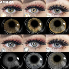 Ihomed 1 Pair Colored Contact Lenses Natural Look Brown Eye Lenses Gray Contact Blue Lenses Fast Delivery Green Eye