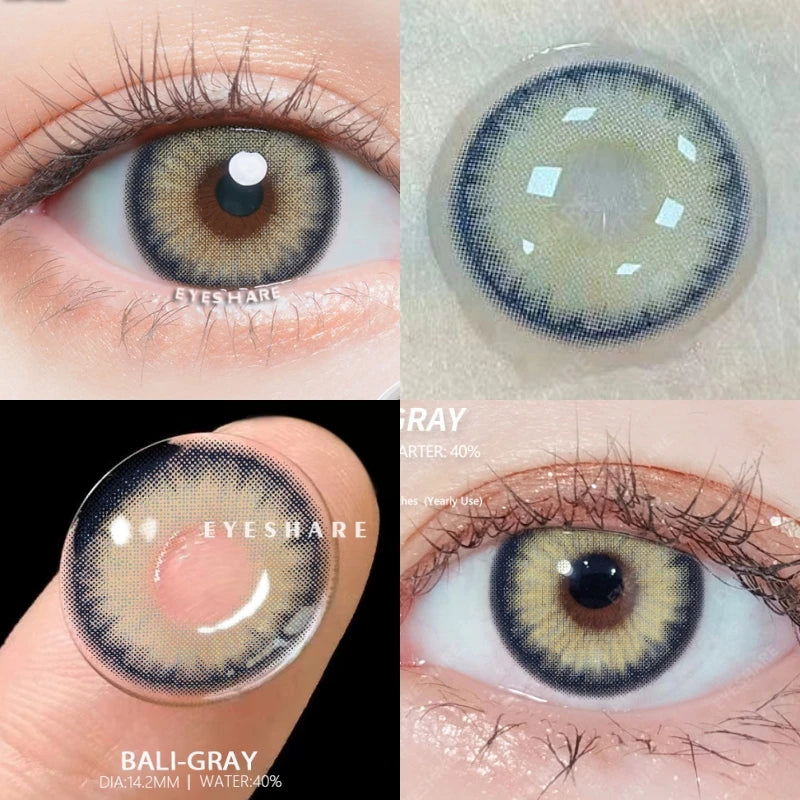 Ihomed Color Contact Lenses for Eyes 2pcs/Pair Natural Brown Eyes Contacts Lense Himalaya Cosmetic ColoreContacts Eye Makeup