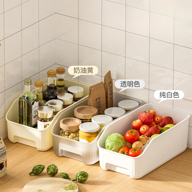 Ihomed Multifunctional Kitchen Sundries Diagonal Storage Box Refrigerator Beverage Vegetable Sort Storage Box Cabinet Drawer Organizer