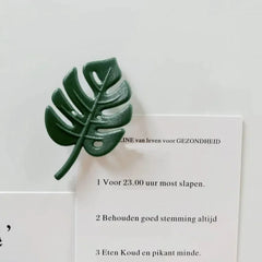 Ihomed 4Pcs/Pack Creative Green Turtle Leaf Fridge Magnet for Kitchen Message Board Refrigerator Magnet Sticker Gift Home Decoration