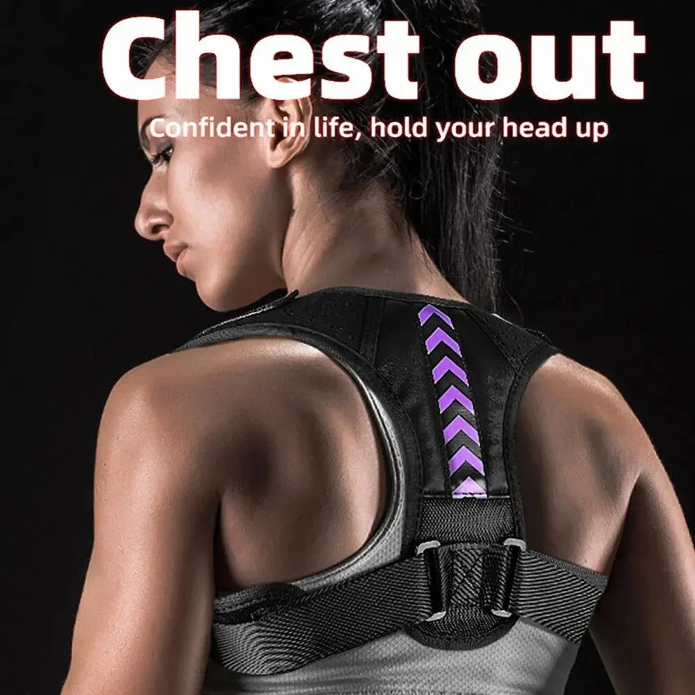 Ihomed 1pc Posture Corrector Unisex Adjustable For Clavicle Support Providing Pain Relief Neck Back Shoulder Reshape Your Body