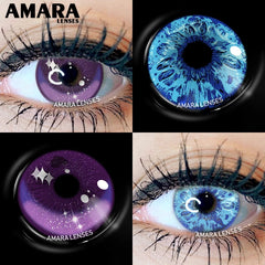 Ihomed Color Contact Lenses For Eyes Anime Cosplay Colored Lenses Brown Green Multicolored Lenses Contact Lens Beauty Makeup