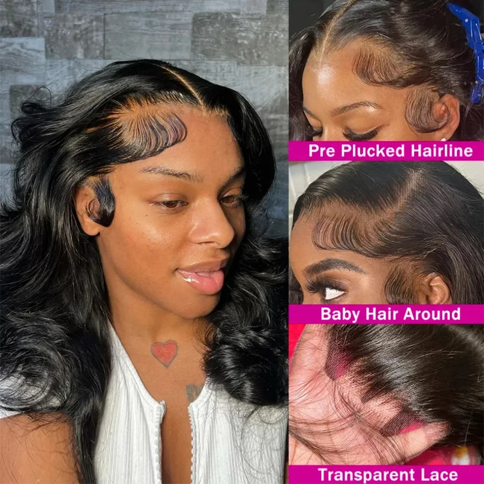 Ihomed Wear And Go 4x4 Glueless Lace Closure Wig Ready To Wear Preplucked Loose Body Wave Short Bob Human Hair Wigs 13x4 Lace Front Wig