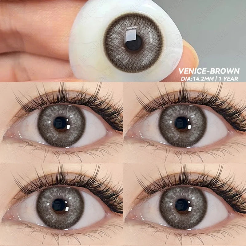 Ihomed New Lense Colored Contact Lenses Natural Look Brown Eye Lenses Gray Contact gray Lenses Fast Delivery Green Eye Lenses