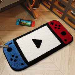 Ihomed Tufting Player Bathroom Mat Rug Soft Bedside Foot Carpet Kids Floor Pad Bedroom Doormat Aesthetic Home Gaming Room Decor 40x80cm