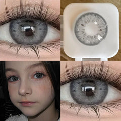 Ihomed 2pcs High Quality Color Contact Lenses for Eyes Blue Eyes Color Lens Student Anime Cosmetics Beauty Pupil