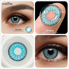 Ihomed Contact Case Color Contact Lenses For Eyes Colored Lenses Blue Lens Case Contact Lens with Contact Box