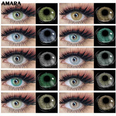 Ihomed 1 Pair Color Contact Lenses for Eyes Natural Brown Lenses Beauty Fashion Monet Lense Blue Lenses Green Eye Contact