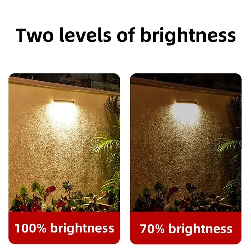 Ihomed Solar LED Light Outdoor Waterproof Garden Decor Solar Powered Lamp Super Bright Villa Door Number Balcony Sunlight Wall Lighting