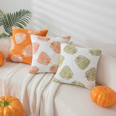 Ihomed Halloween Pillowcase Chenille Pumpkin Pillow Cover Home Sofa Headboard Decoration Pillowcases Modern Simple Cushion Cover 45x45