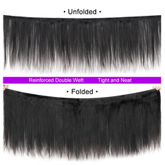 Ihomed Straight Hair Bundles Brazilian Human Hair Weave Bundles Tissage Bresiliens Cheveux Humain 1/3/4 Pcs 100% Human Hair Extensions