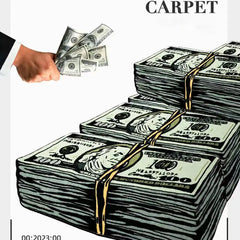 Ihomed Dollar Art Money Creative Carpet Soft Bedroom Carpets Bedside Rugs Living Room Decoration Rug Bathroom Door Mat  Absorbent Mats