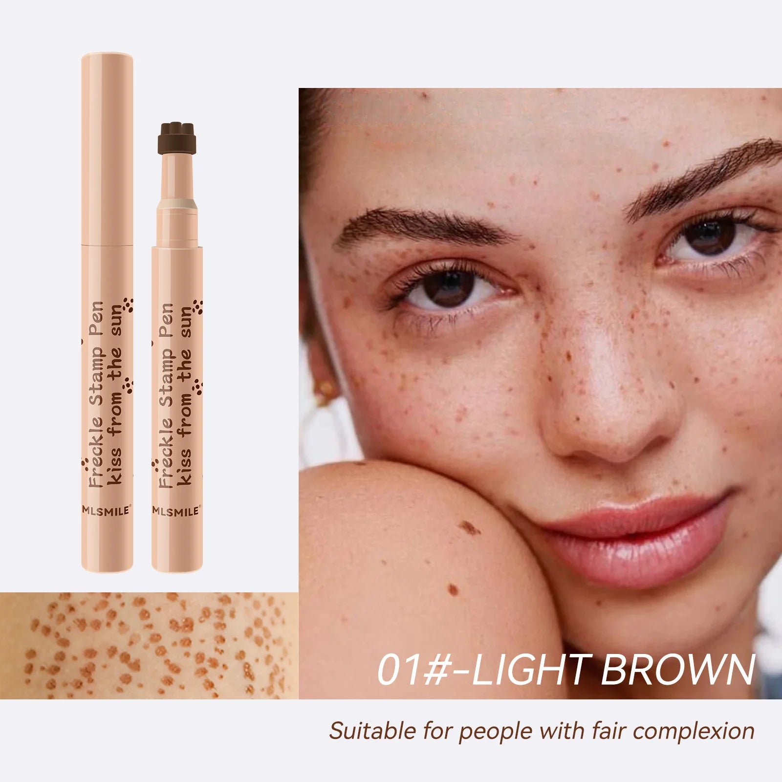 Ihomed Natural Freckle Pen Waterproof Simulation Fake Spot Makeup Tool Lasting Waterproof Face Dot Spot Pen Eyeliner Korean Cosmetics