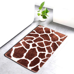 Ihomed Leopard Zebra Toilet Door Mat Tufted Rug Cute Flocking Carpet Marble Texture Floor Pad Anti Slip Doormat Aesthetic Home