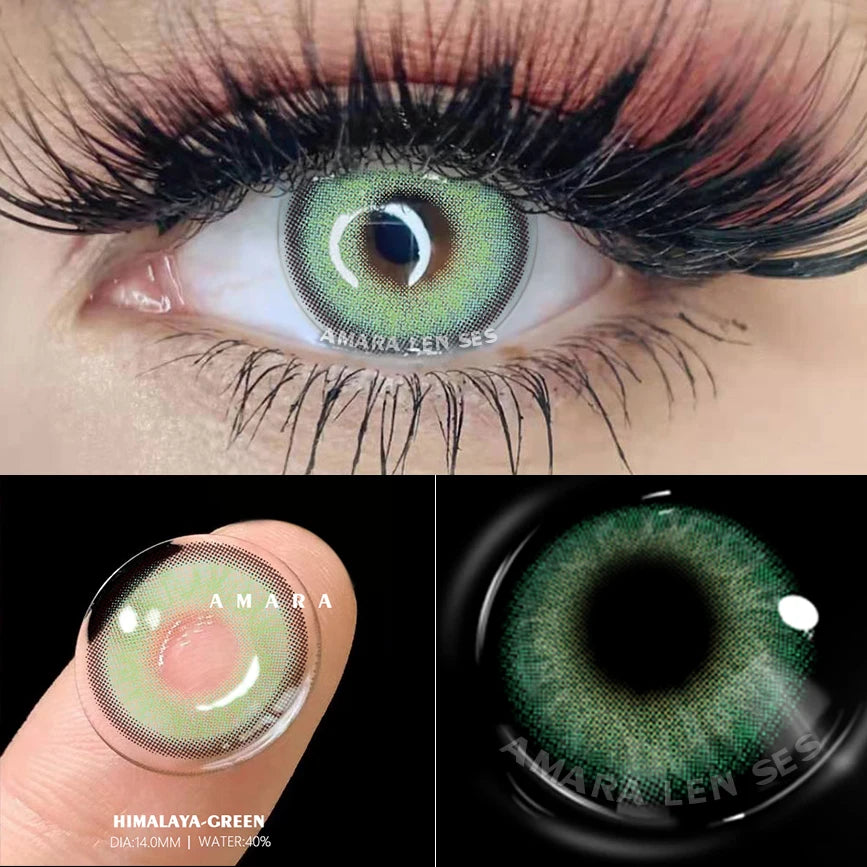 Ihomed 2pcs Color Contact Lenses HIMALAYA Contact Color Lens Eyes Lenses for Eyes Natural Color Lens Eyes