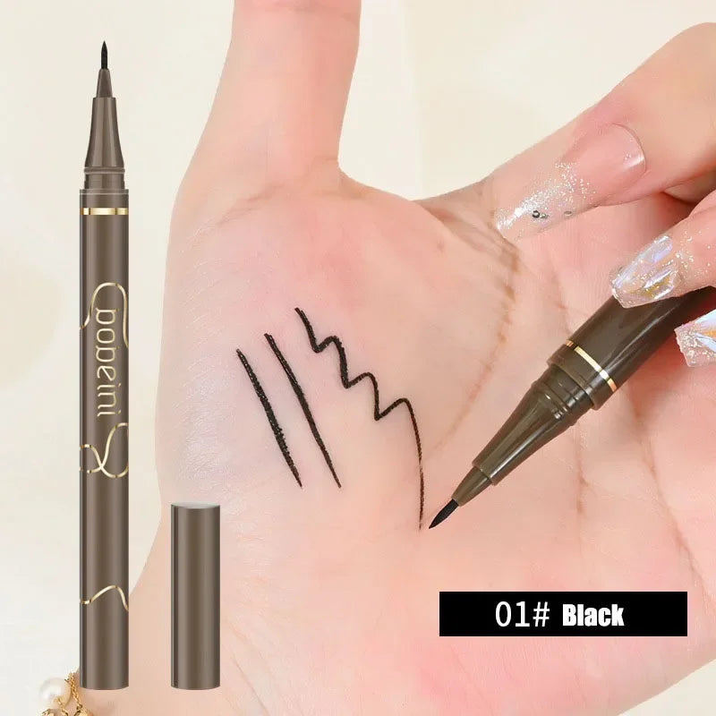 Ihomed Ultra Fine Matte Liquid Eyeliner Pencil Waterproof Non Smudging Lasting Black Brown 4 Colors Eyelash Pen Eyes Makeup