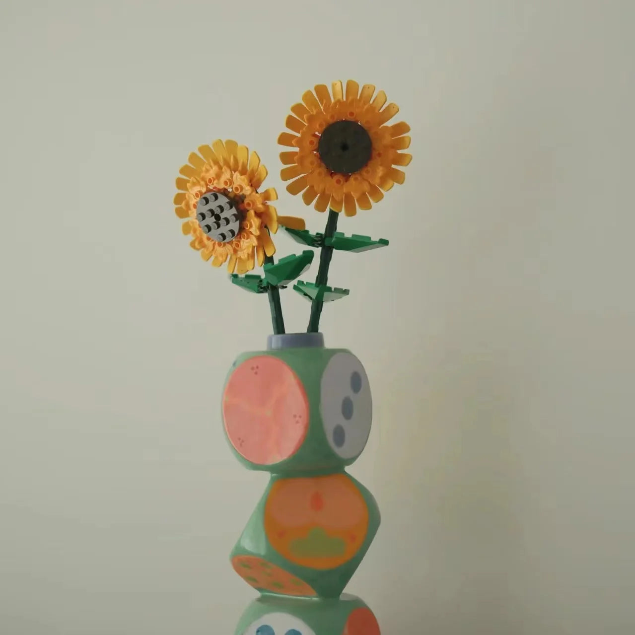 Ihomed DIY Sunflower assembled flowers building blocks creative toys decorations to send girlfriend gifts