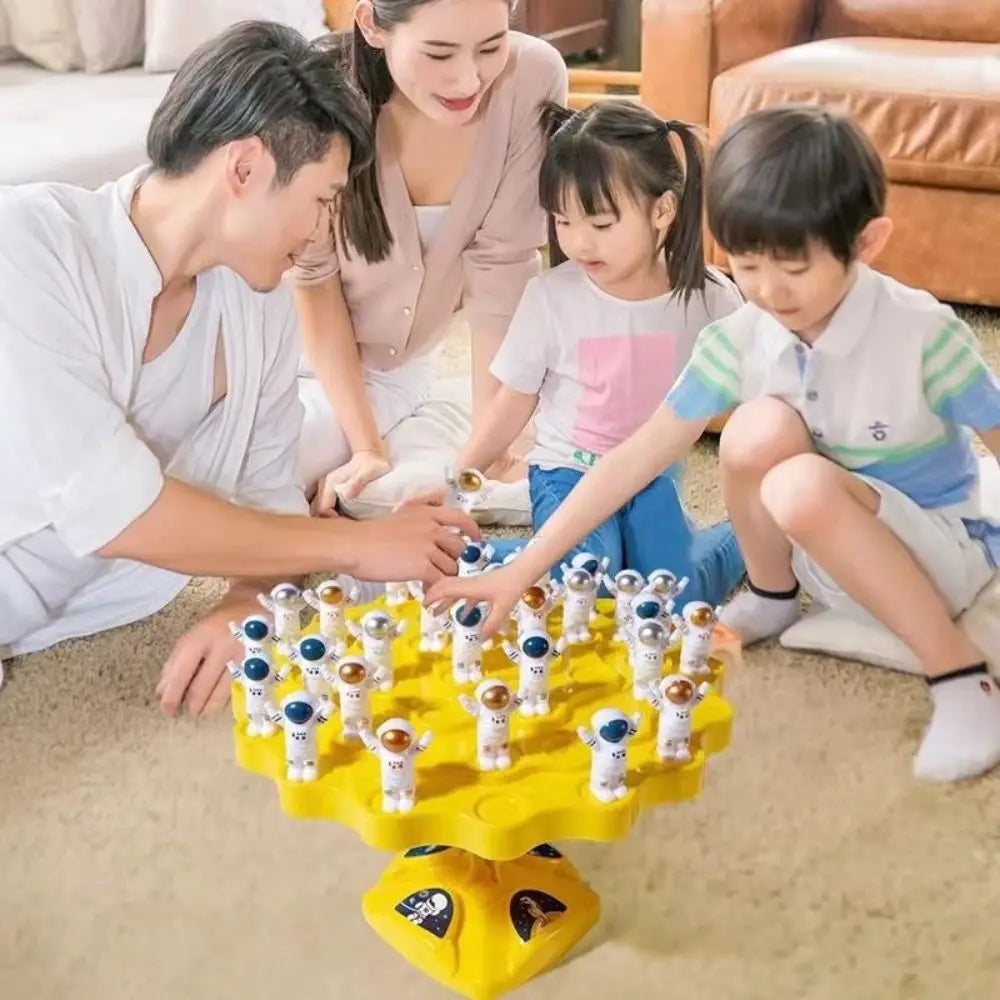 Ihomed Balance Perception Toy Astronaut Balance Spaceman Games Fun Space Puzzle Toys For Kids Set Of Stacking Board Games For Leisure