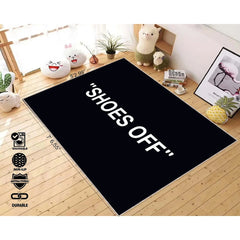 Ihomed Black Designer Rug Personalized Gift Custom Rug Cool Area Rug Boy Room Decor Rug Popular Cool Carpet Area Rugs Floor Carpets