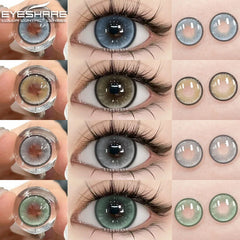 Ihomed  New 1pair Colored Contact Lenses for Eyes Brown Contacts Blue Eyes Lenses Yearly Korean Gray Pupils Lens Green Lenses