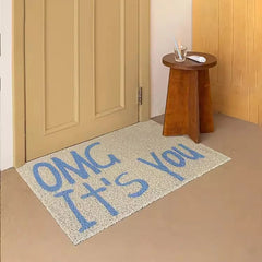 Ihomed PVC Letters Welcome Doormat Nordic Cuttable House Entrance Mat Rug Carpet Anti Dust Floor Pad Outdoor Aesthetic Home Room Decor