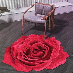 Ihomed 3D Golden Diamond Velvet Irregular Flower Carpet Living Room Decoration Balcony Bedroom Mat Bedroom Bedside Rug Room Decor