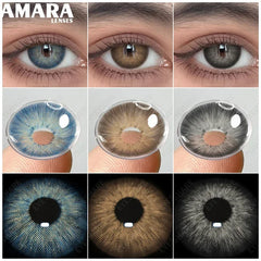 Ihomed Natural Colored Contact Lenses For Eyes 1Pair Color Contact Lenses For Eyes Yearly Beautiful Makeup Contact Lense Eyes